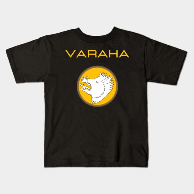 Varaha  indian god vishnu avatar Kids T-Shirt by Nohjangnim